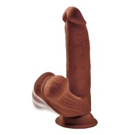 Dildo King Cock Plus de Triple Densidad - Marrón