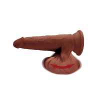 Dildo King Cock Plus de Triple Densidad - Marrón