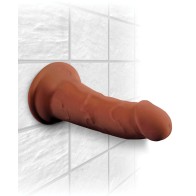 Pene King Cock Plus de 6" Triplemente Denso - Marrón