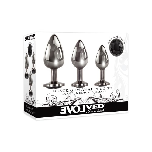 Set de Plug Anal Evolved Gem Negro