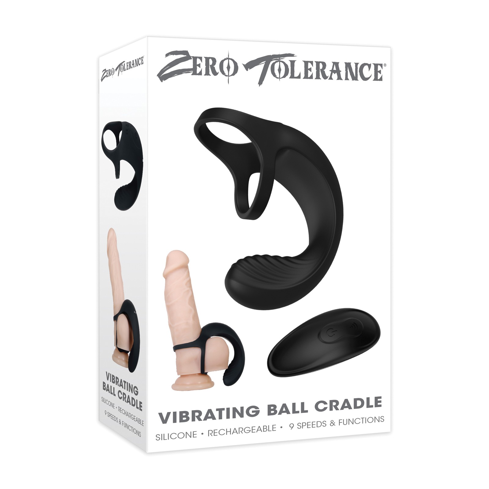 Zero Tolerance Vibrating Ball Cradle Remote Black