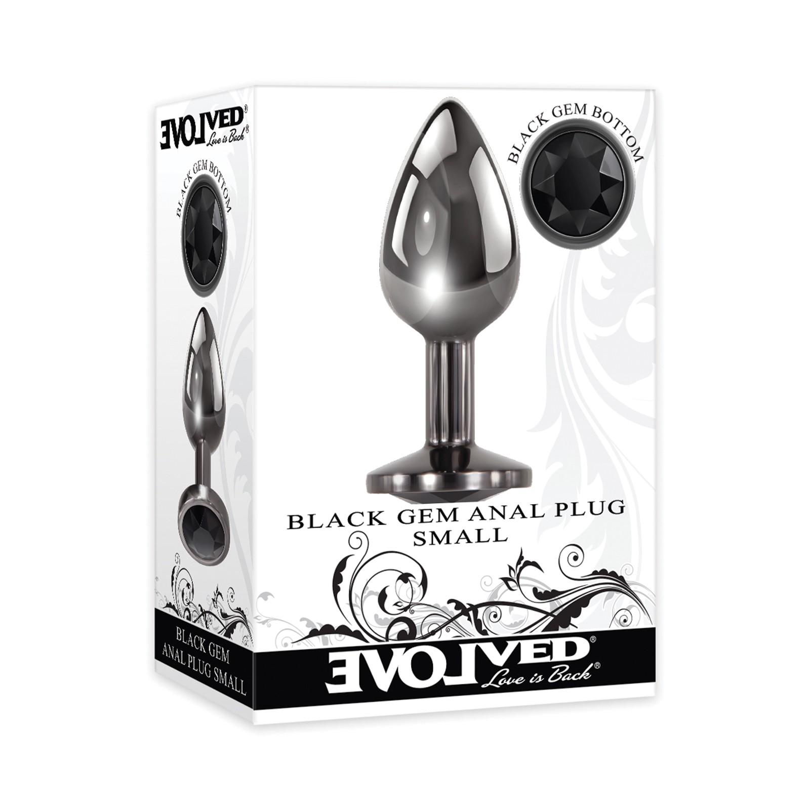 Evolved Black Gem Anal Plug Small