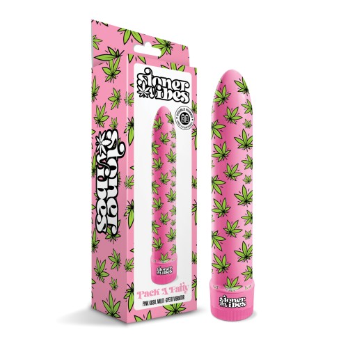 Stoner Vibes Multi-Speed Vibrator - Pink Kush