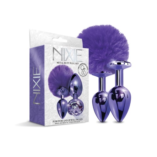 Set de Plug Anal de Metal Nixie con Joyas