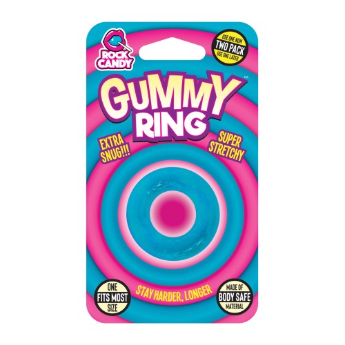 Rock Candy Gummy Ring Blue