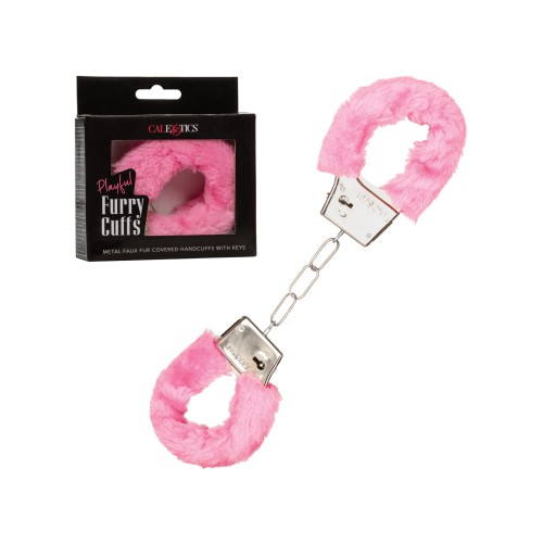 Playful Furry Cuffs Pink