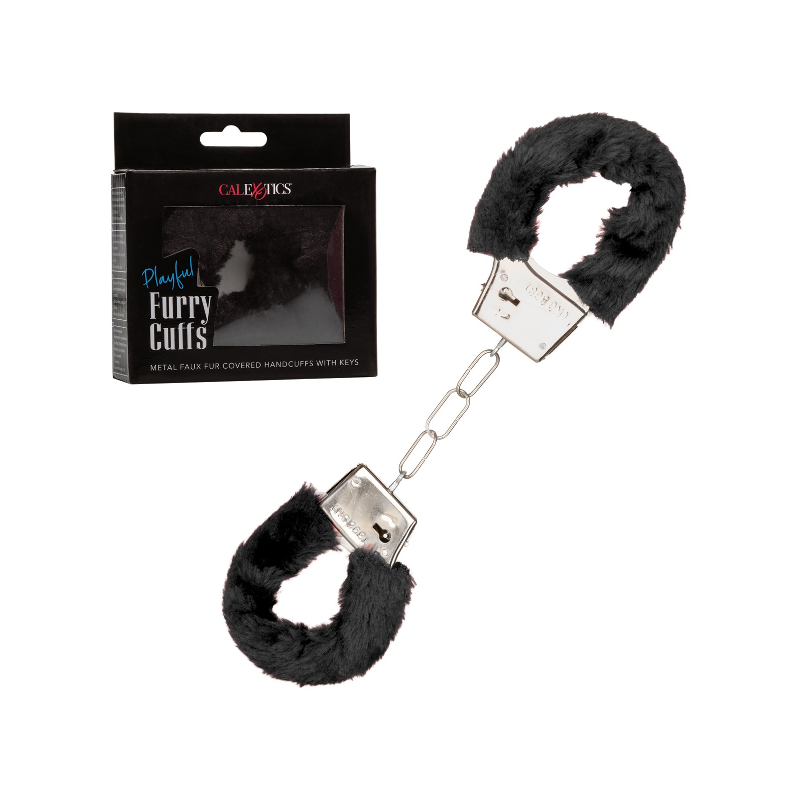 Playful Furry Cuffs - Black for Bondage Play