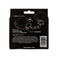 Playful Furry Cuffs - Black for Bondage Play