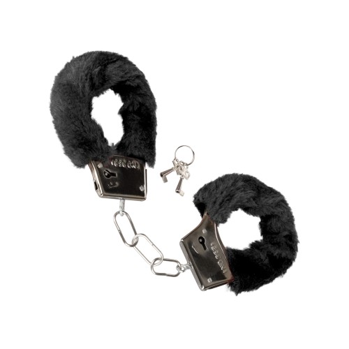 Playful Furry Cuffs - Black for Bondage Play