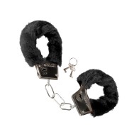 Playful Furry Cuffs - Black for Bondage Play