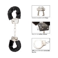 Playful Furry Cuffs - Black for Bondage Play