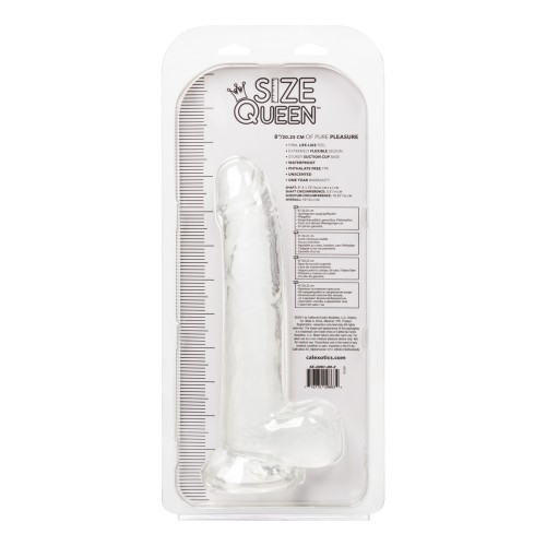 Dildo Realista Size Queen 8 Pulgadas Transparente