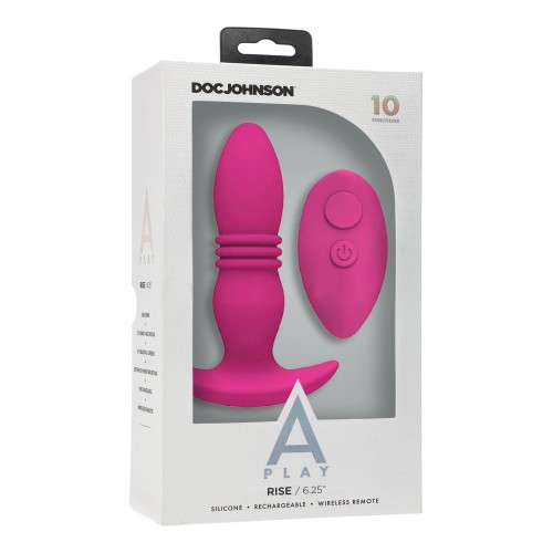 Buy A Play Rise Rechargeable Anal Plug Remote Pink