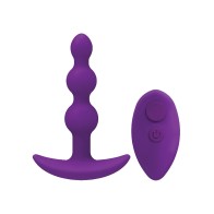 A Play Beaded Silicone Anal Plug Remote Control