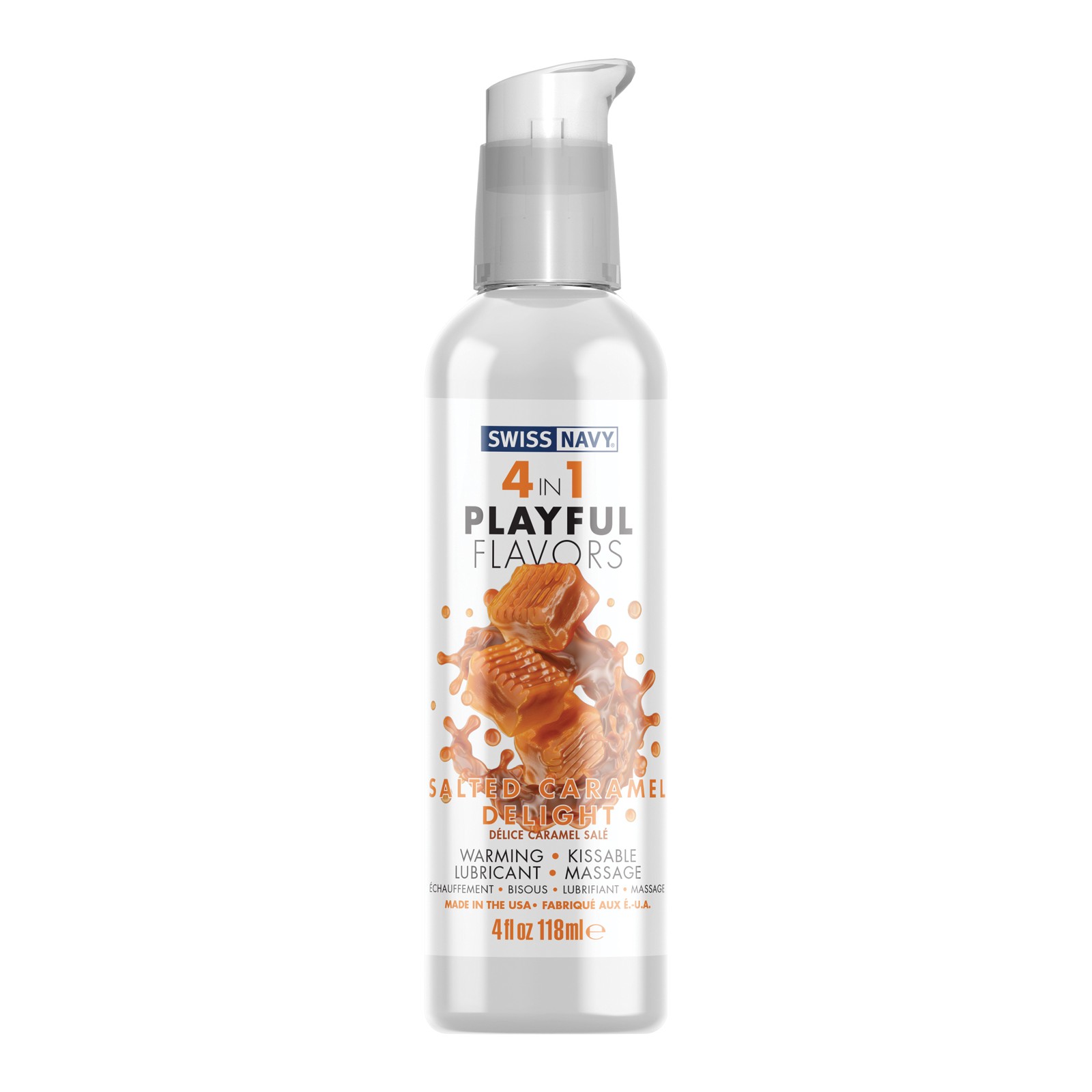 Swiss Navy 4 in 1 Playful Flavors - Salted Caramel Delight 4 oz