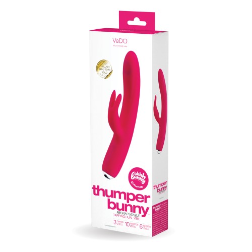 VeDO Thumper Bunny Rechargeable Dual Vibe in Pink