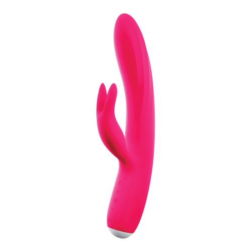 Vibrador Doble Recargable Thumper Bunny de VeDO en Rosa