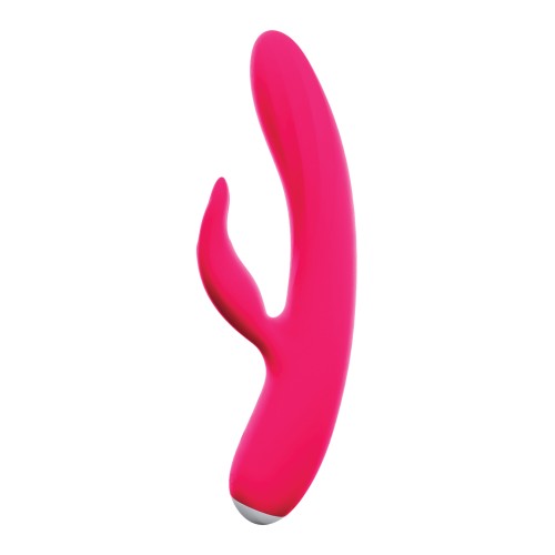 Vibrador Doble Recargable Thumper Bunny de VeDO en Rosa