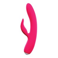 Vibrador Doble Recargable Thumper Bunny de VeDO en Rosa