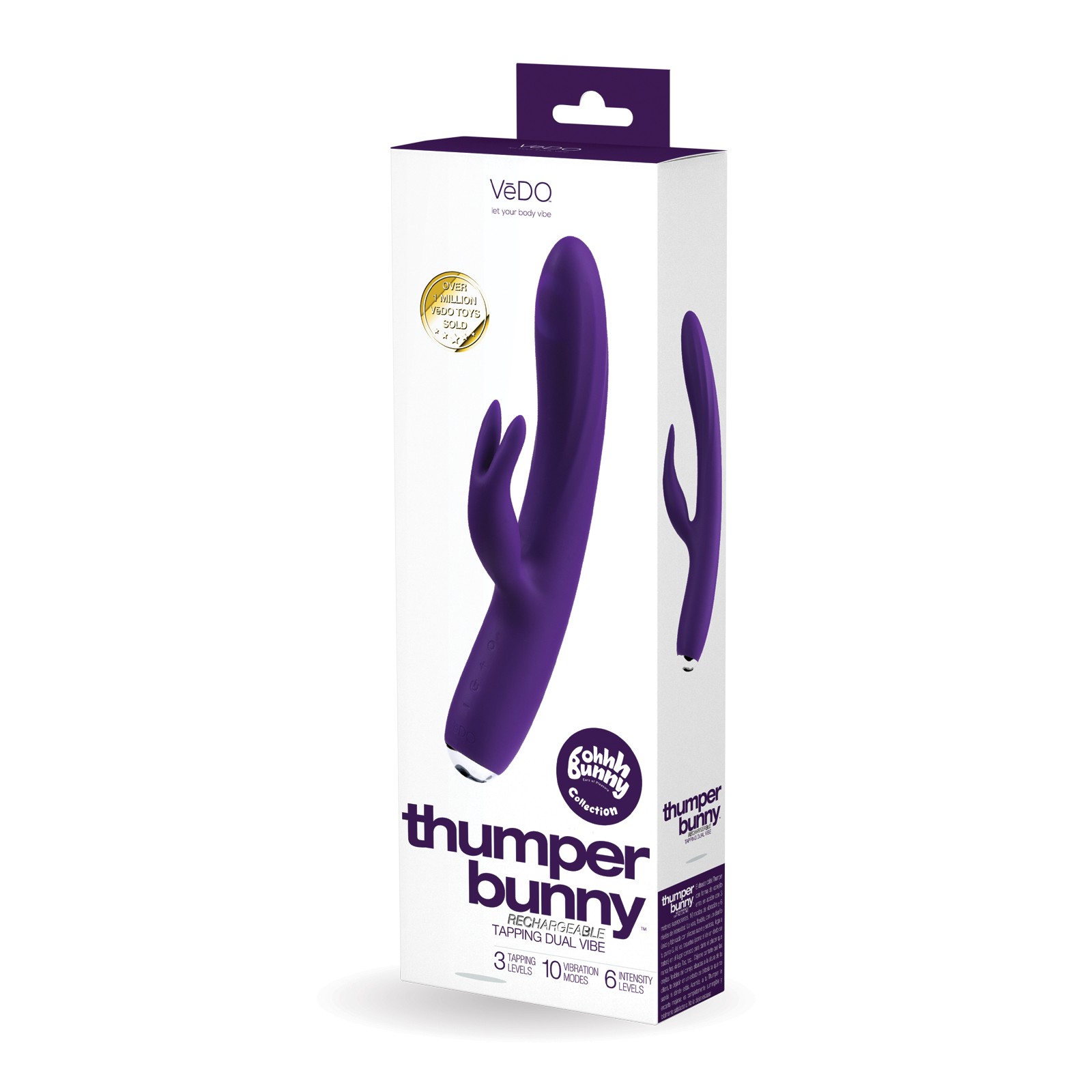 VeDO Thumper Bunny Rechargeable Dual Vibe