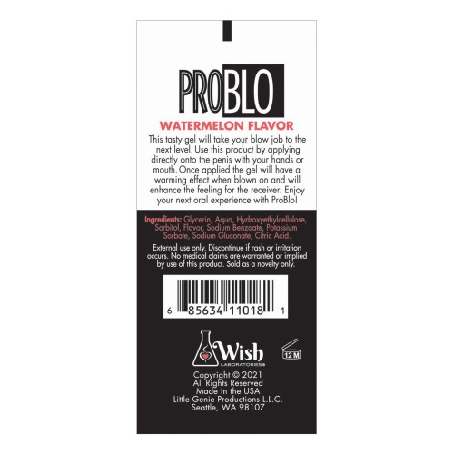 Pro Blo Oral Pleasure Gel - Watermelon Offers