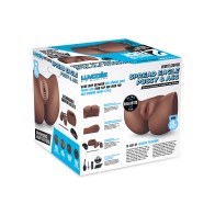 Luvdollz Pussy y Ass Expandibles con Control Remoto - Mocha