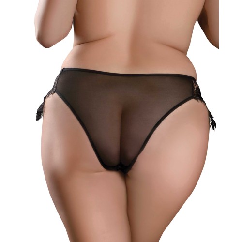 Remote Control Princess Panty Black XL-XXL for Discreet Fun