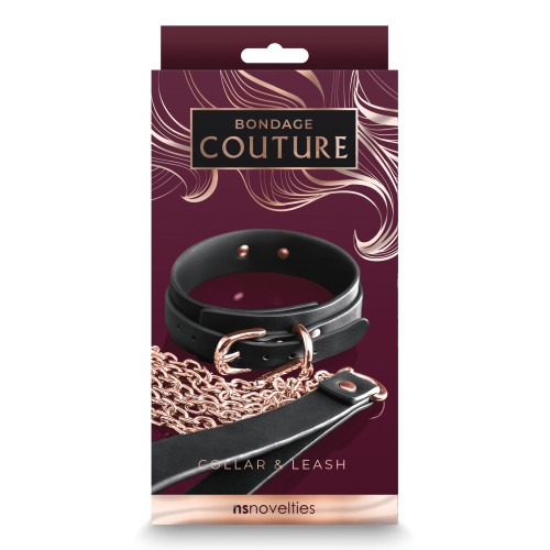 Bondage Couture Collar & Leash for Ultimate BDSM Play