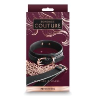 Bondage Couture Collar & Leash for Ultimate BDSM Play