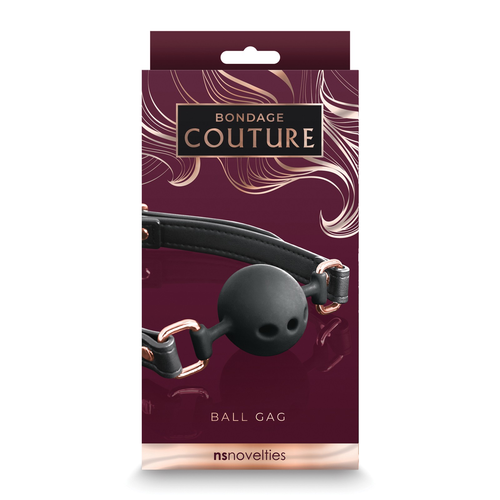 Bondage Couture Black Ball Gag