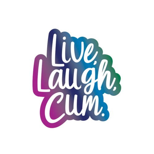 Pin Grande Live Laugh Cum para Moda Divertida