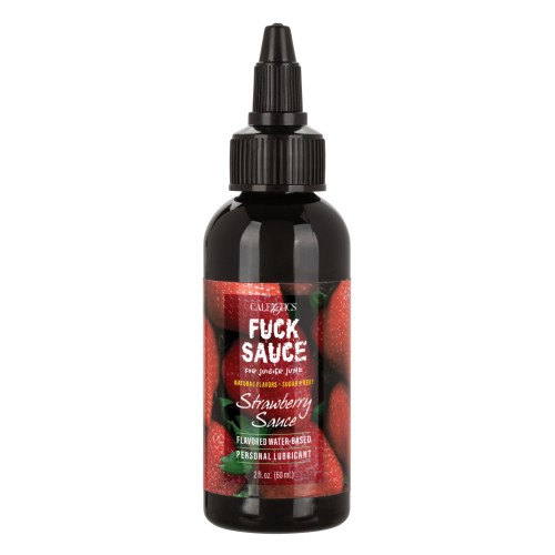 Fuck Sauce Flavored Water Based Lubricant 2 oz Strawberry