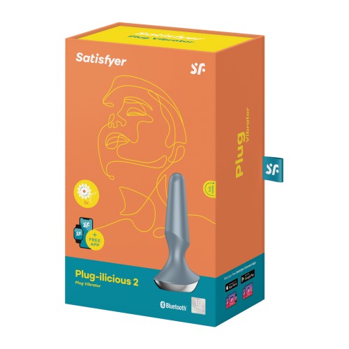 Satisfyer Plug-ilicious 2 Estimulación de Vibración Profunda - Azul Hielo