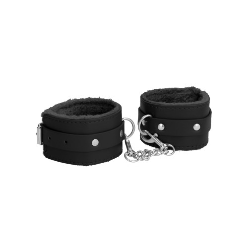 Shot Ouch Plush Leather Ankle Cuffs