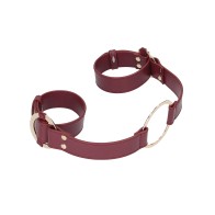 Shots Ouch Halo Handcuff Burgundy