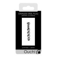 Shots Ouch Plug Metálico para Sondeo Uretral 9mm