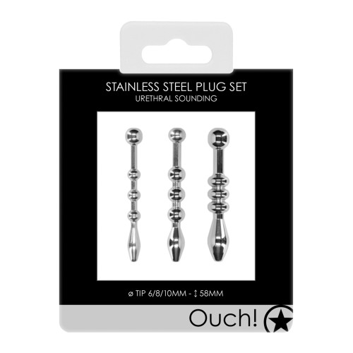 Ouch Urethral Sounding Plug Set for Adventurous Play