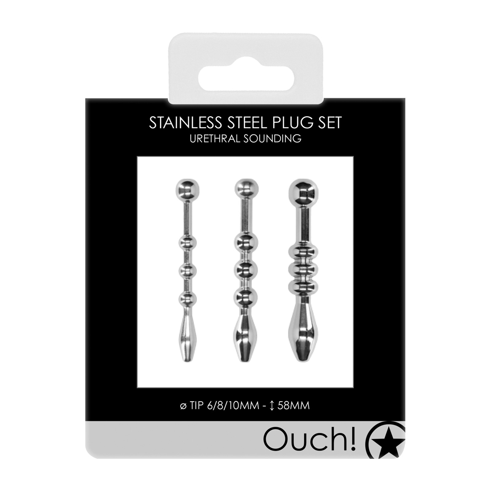 Ouch Urethral Sounding Plug Set for Adventurous Play