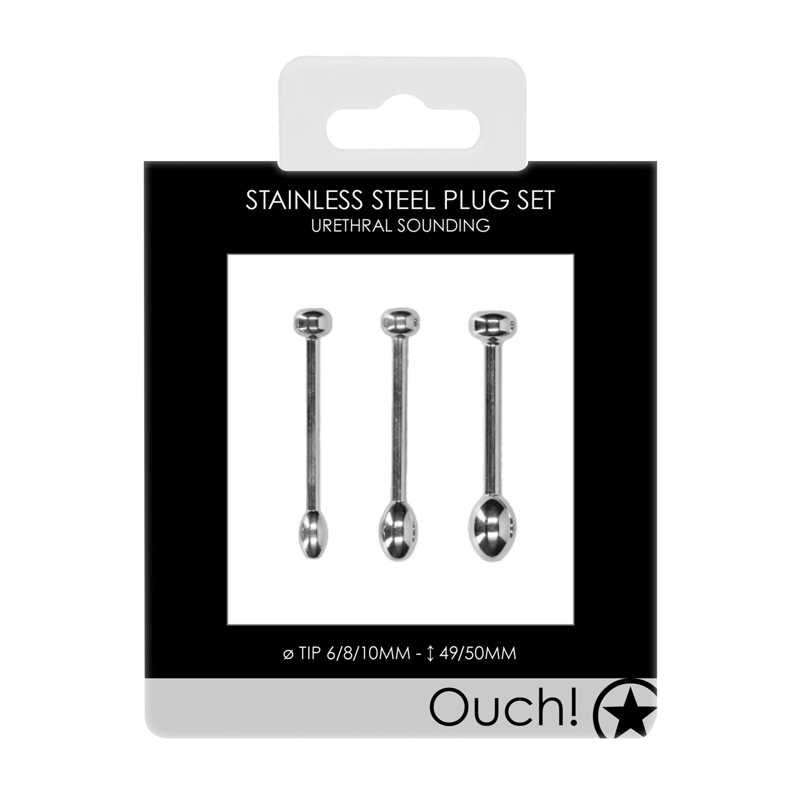 Juego de Tapones Urethral de Metal - 49/50mm