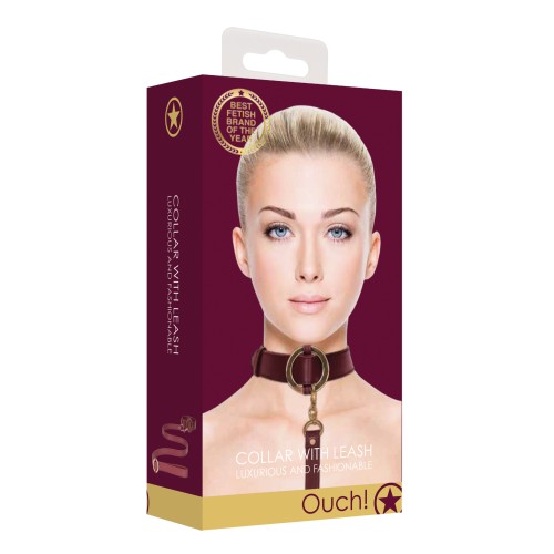 Shots Ouch Halo Collar with Leash - Luxurious Control