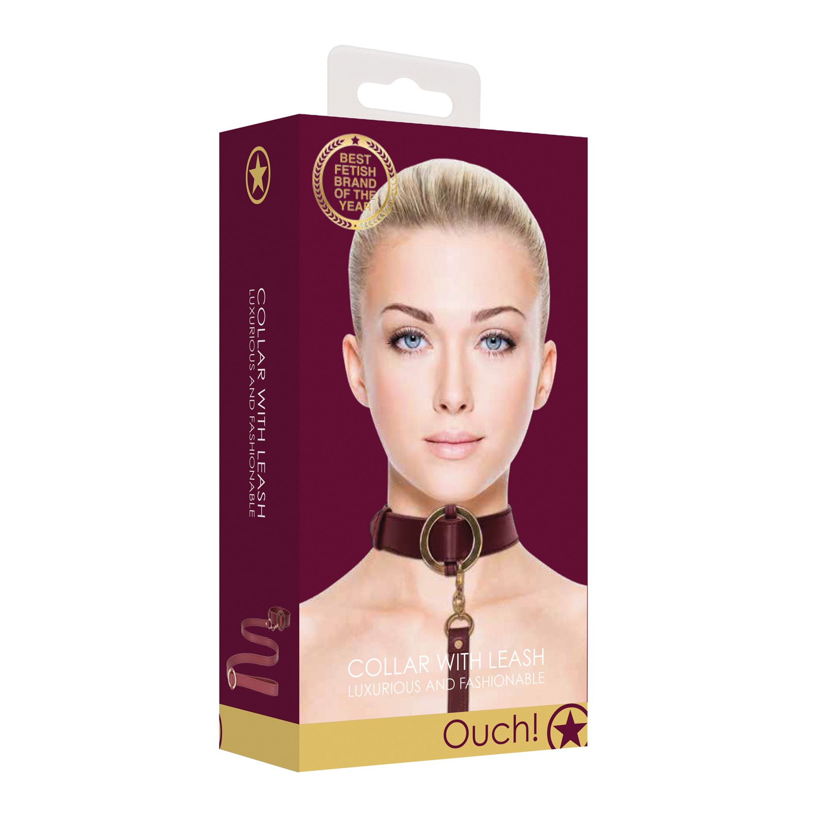 Shots Ouch Halo Collar with Leash - Luxurious Control