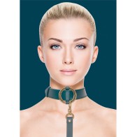 Ouch Halo Collar Set with Leash Green