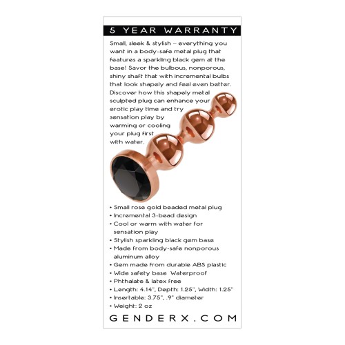 Gender X Gold Digger Small Plug for Sensational Play