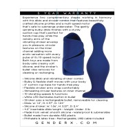 Gender X In's Out's Dildo Stroker Combo Blue