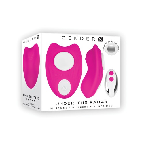 Gender X Under the Radar Remote Control Vibrator Pink