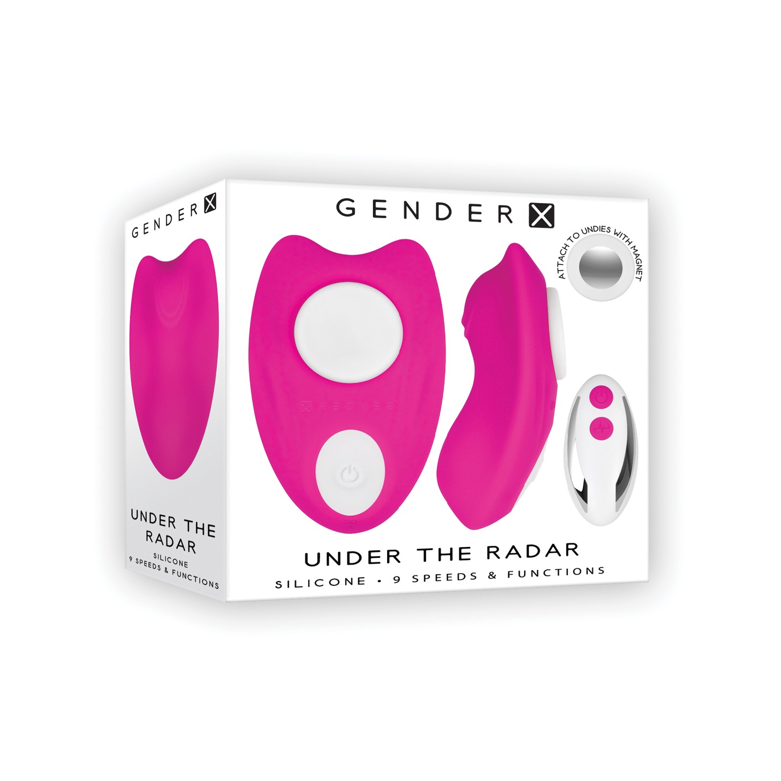 Gender X Vibrador de Control Remoto Bajo el Radar Rosa