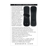 Vibrador de Ropa Interior Universal Gender X - Discreto y Potente