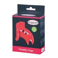 MALESATION Chastity Cage - Red