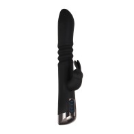 Vibrador Doble Thrusting Rapid Rabbit Negro