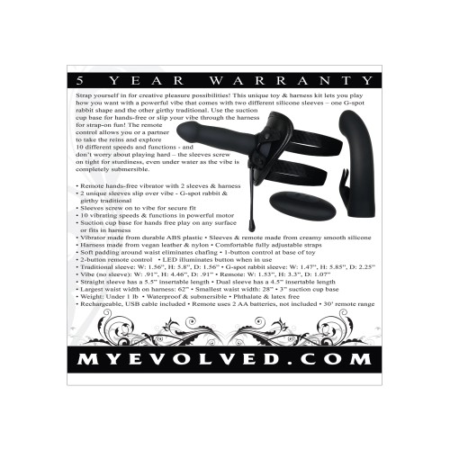 Evolved Heavenly Harness with Powerful Vibrator